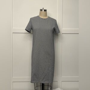 Theory Black Striped Midi Dress - NWT